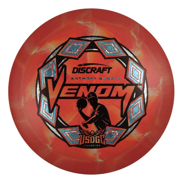 #12 (Black/Snowflakes/Silver Holo Stars) 170-172 Anthony Barela Victory Edition ESP Swirl Venom