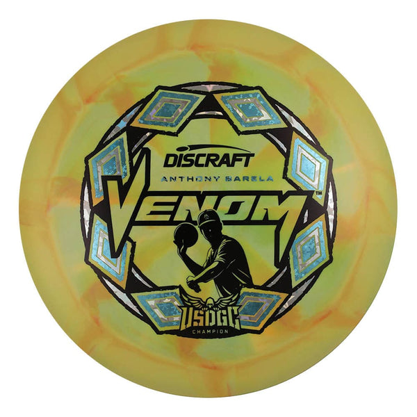 #8 (Black/Snowflakes/Silver Holo Stars) 170-172 Anthony Barela Victory Edition ESP Swirl Venom