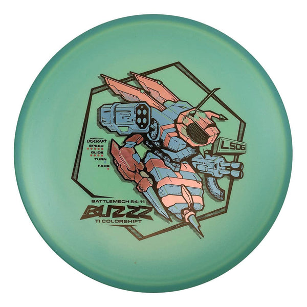 #50 (Black/Pink Holo/Blue Matte-Allic) 177+ Titanium (Ti) Colorshift Buzzz