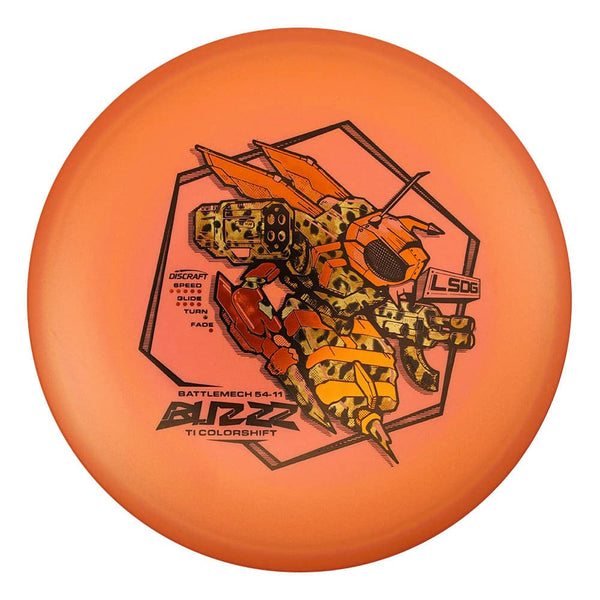 #48 (Black/Orange Metallic/Cheetah Fishscale) 177+ Titanium (Ti) Colorshift Buzzz