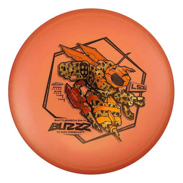 #46 (Black/Orange Metallic/Cheetah Fishscale) 177+ Titanium (Ti) Colorshift Buzzz