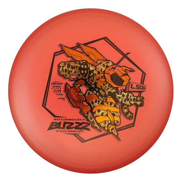 #45 (Black/Orange Metallic/Cheetah Fishscale) 177+ Titanium (Ti) Colorshift Buzzz