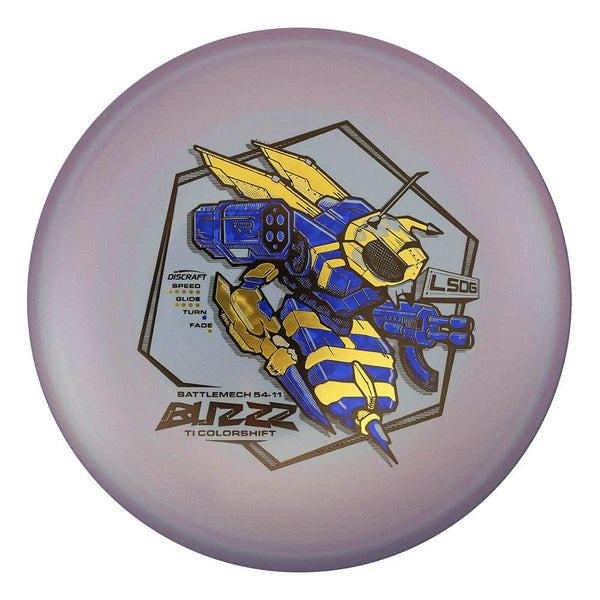 #20 (Black/Gold Metallic/Blue Dark Shatter) 177+ Titanium (Ti) Colorshift Buzzz