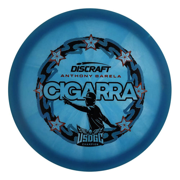 #17 (Black/Orange Sparkle Stars/Blue Light Holo) 170-172 Anthony Barela Victory Edition Z Swirl Cigarra