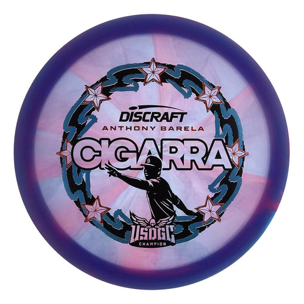 #16 (Black/Orange Sparkle Stars/Blue Light Holo) 170-172 Anthony Barela Victory Edition Z Swirl Cigarra