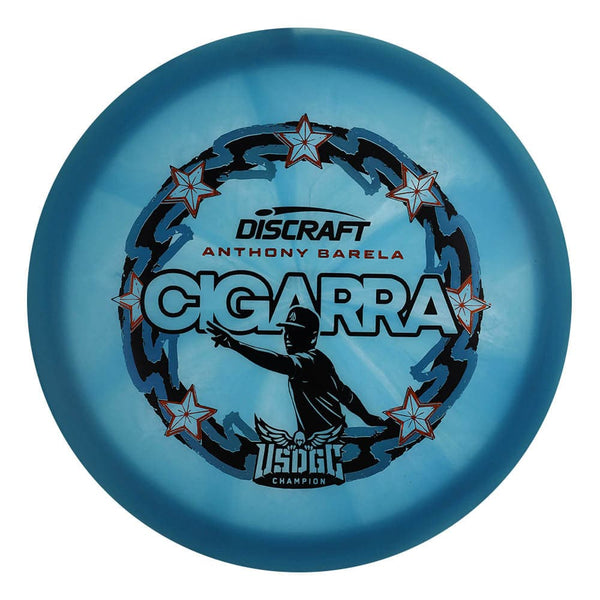 #15 (Black/Orange Sparkle Stars/Blue Light Holo) 170-172 Anthony Barela Victory Edition Z Swirl Cigarra