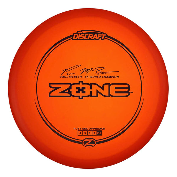 #13 Orange (Blue Dark Matte) 173-174 Paul McBeth 5x Z Zone