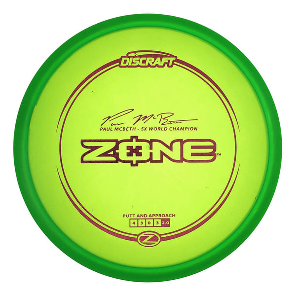 #10 Green (Magenta Sparkle Stars) 173-174 Paul McBeth 5x Z Zone