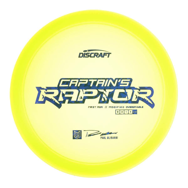 Yellow (Blue Dark Shatter) 173-174 First Run Captain's Raptor