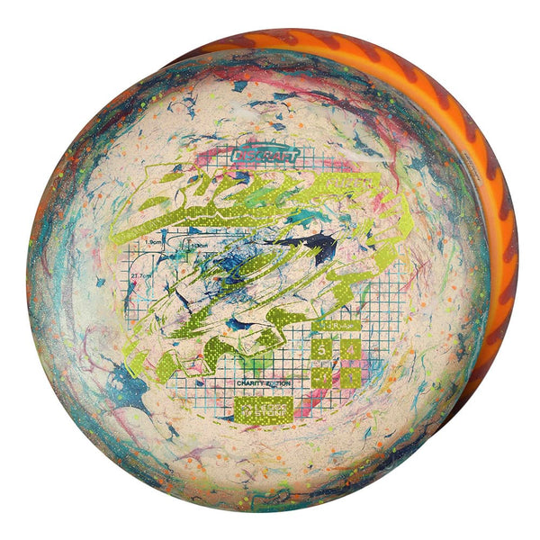 #18 Orange Rim (EXACT DISC) 175-176 Charity FuZed Buzzz w/ Solid ESP Rim