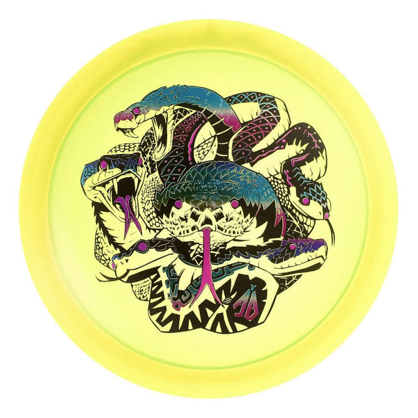 #13 Yellow (Winter Sunset/Black/Magenta Holo) 170-172 Anthony Barela Tri Foil CryZtal Raptor