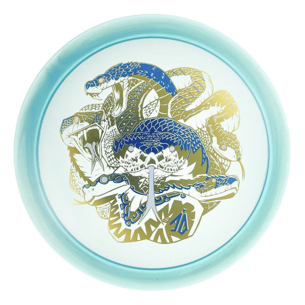 #1 Blue (Blue Metallic/Gold Metallic/Silver Holo) 170-172 Anthony Barela Tri Foil CryZtal Raptor