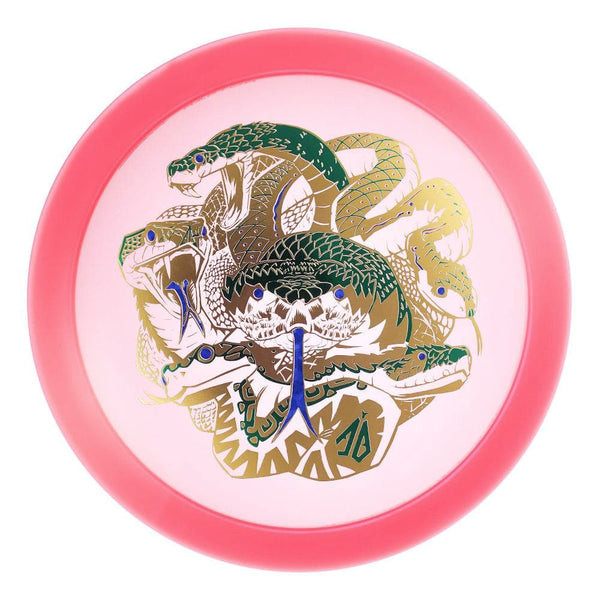 #27 Pink (Green Metallic/Gold Metallic/Blue Dark Shatter) 173-174 Anthony Barela Tri Foil CryZtal Raptor