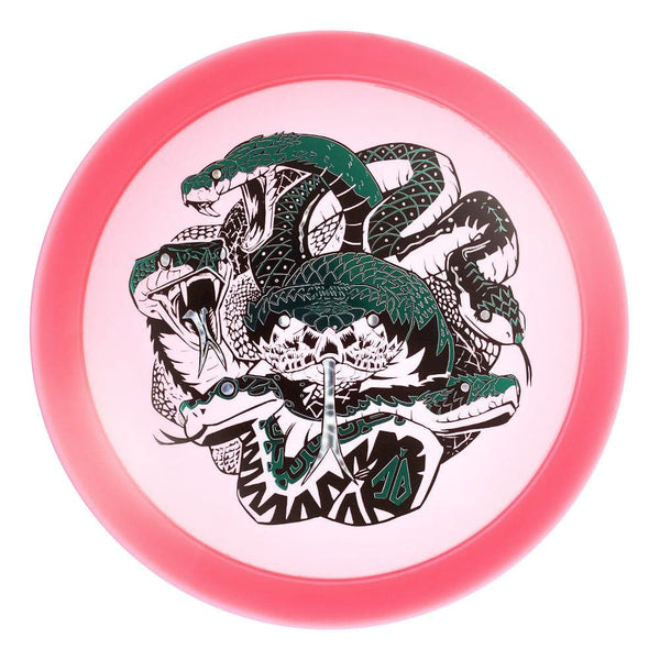 #28 Pink (Green Metallic/Black/Silver Tron) 173-174 Anthony Barela Tri Foil CryZtal Raptor