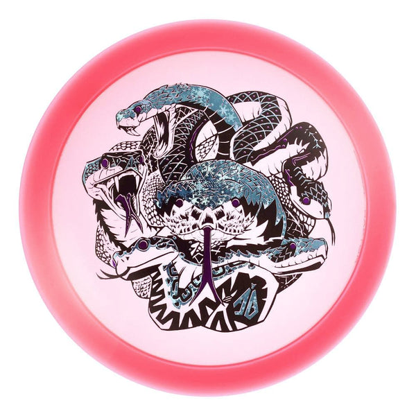 #32 Pink (Snowflakes/Black/Purple Metallic) 173-174 Anthony Barela Tri Foil CryZtal Raptor