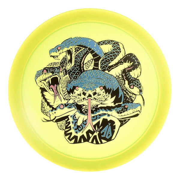 #35 Yellow (Blue Matte-allic/Black/Pink Holo) 173-174 Anthony Barela Tri Foil CryZtal Raptor