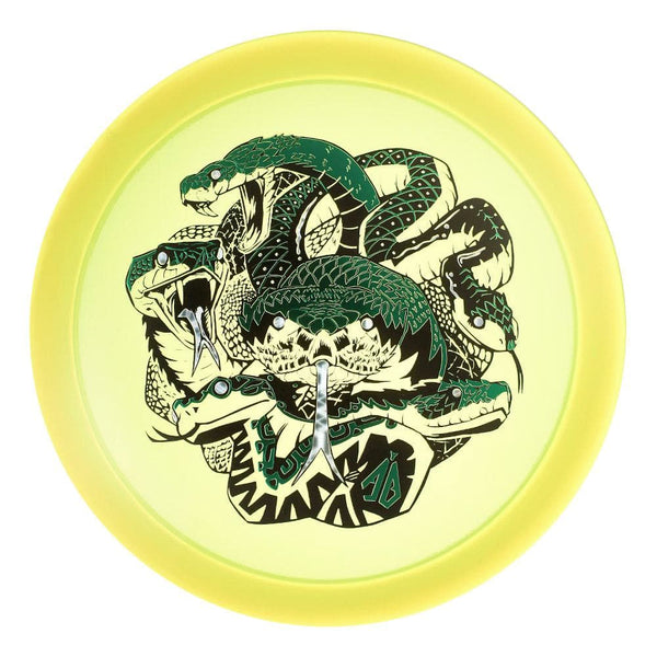 #38 Yellow (Green Metallic/Black/Silver Tron) 173-174 Anthony Barela Tri Foil CryZtal Raptor