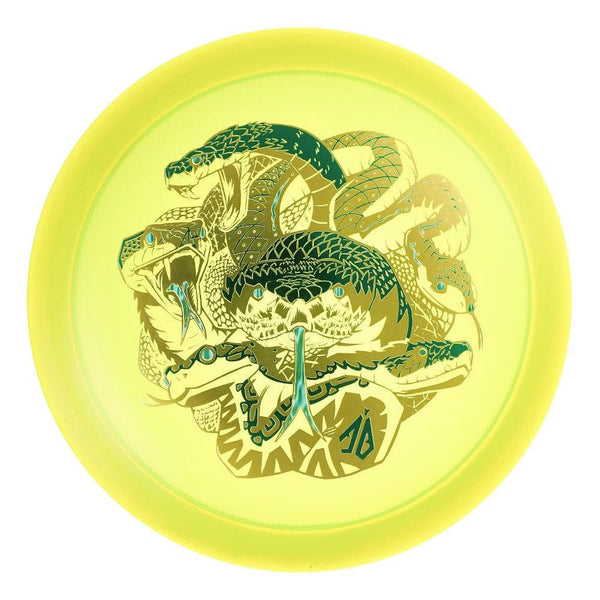#40 Yellow (Green Metallic/Gold Metallic/Blue Waterfall) 173-174 Anthony Barela Tri Foil CryZtal Raptor