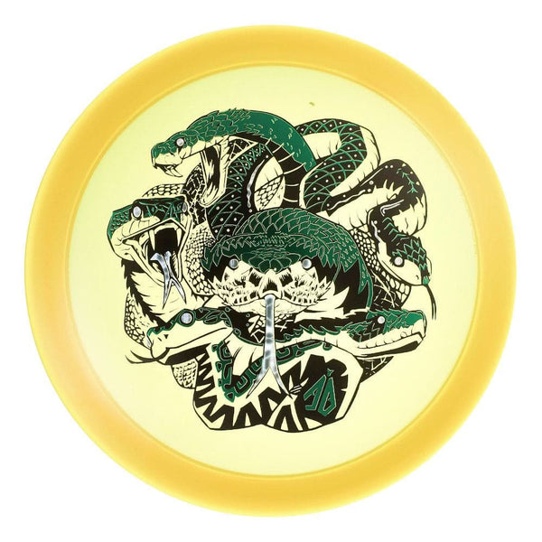 #48 Yellow-Orange (Green Metallic/Black/Silver Tron) 173-174 Anthony Barela Tri Foil CryZtal Raptor