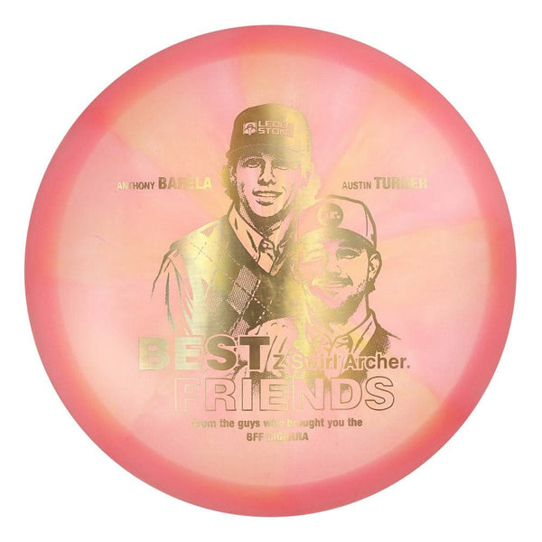 #100 EXACT DISC (Gold Linear Holo) 175-176 BFF Z Swirl Archer (Anthony Barela & Austin Turner)