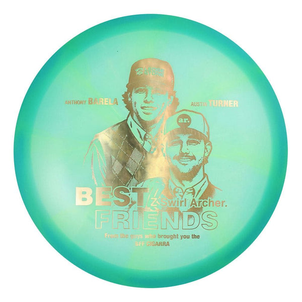 #105 EXACT DISC (Gold Linear Holo) 175-176 BFF Z Swirl Archer (Anthony Barela & Austin Turner)