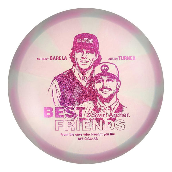 #122 EXACT DISC (Magenta Sparkle Stars) 175-176 BFF Z Swirl Archer (Anthony Barela & Austin Turner)