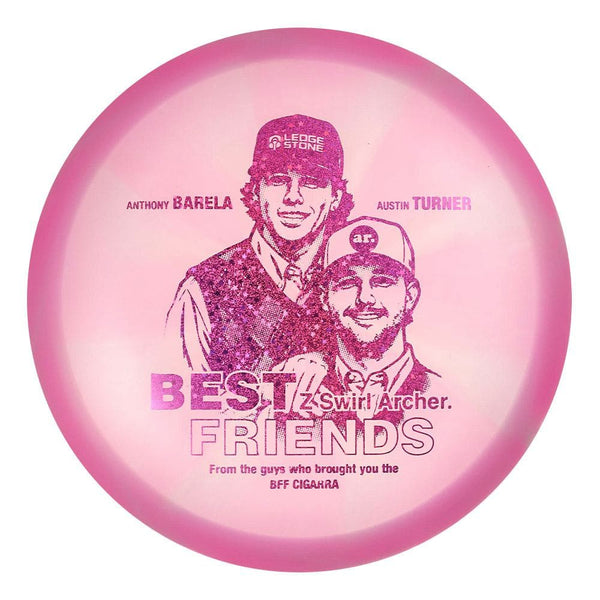 #124 EXACT DISC (Magenta Sparkle Stars) 175-176 BFF Z Swirl Archer (Anthony Barela & Austin Turner)