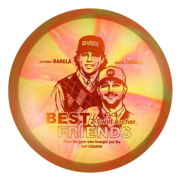 #138 EXACT DISC (Orange Metallic) 175-176 BFF Z Swirl Archer (Anthony Barela & Austin Turner)