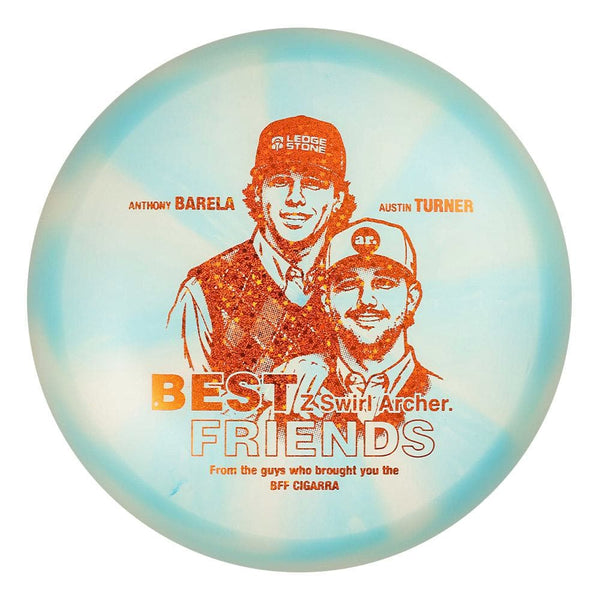#141 EXACT DISC (Orange Sparkle Stars) 175-176 BFF Z Swirl Archer (Anthony Barela & Austin Turner)