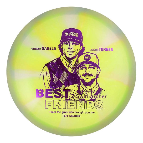 #150 EXACT DISC (Purple Metallic) 175-176 BFF Z Swirl Archer (Anthony Barela & Austin Turner)