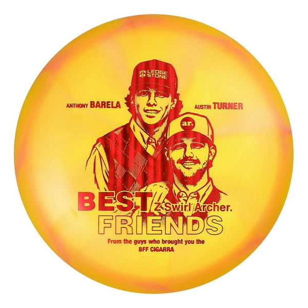 #155 EXACT DISC (Red Linear Holo) 175-176 BFF Z Swirl Archer (Anthony Barela & Austin Turner)