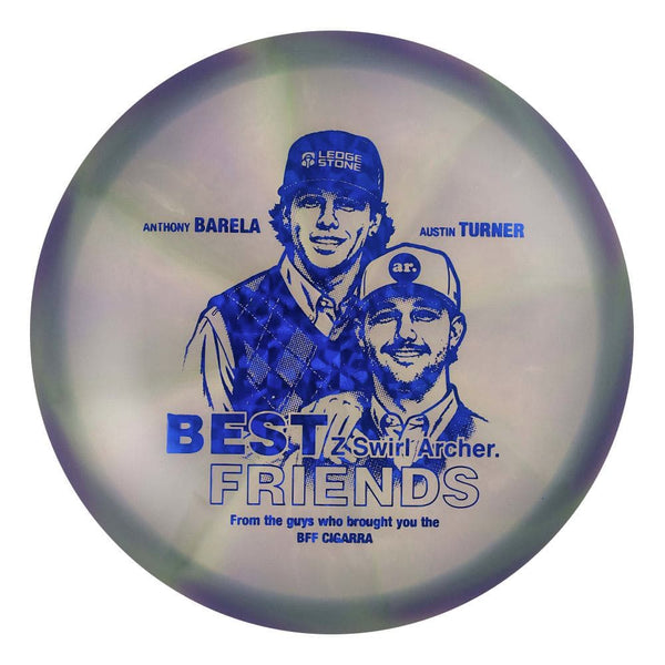 #52 EXACT DISC (Blue Dark Shatter) 175-176 BFF Z Swirl Archer (Anthony Barela & Austin Turner)