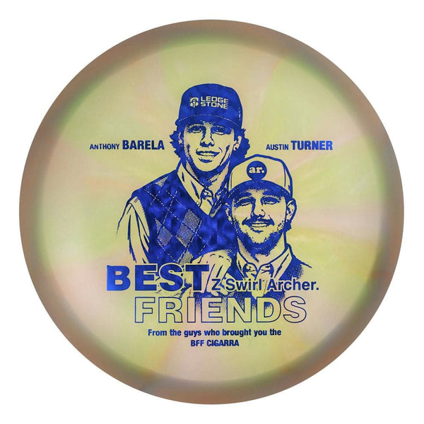 #53 EXACT DISC (Blue Dark Shatter) 175-176 BFF Z Swirl Archer (Anthony Barela & Austin Turner)