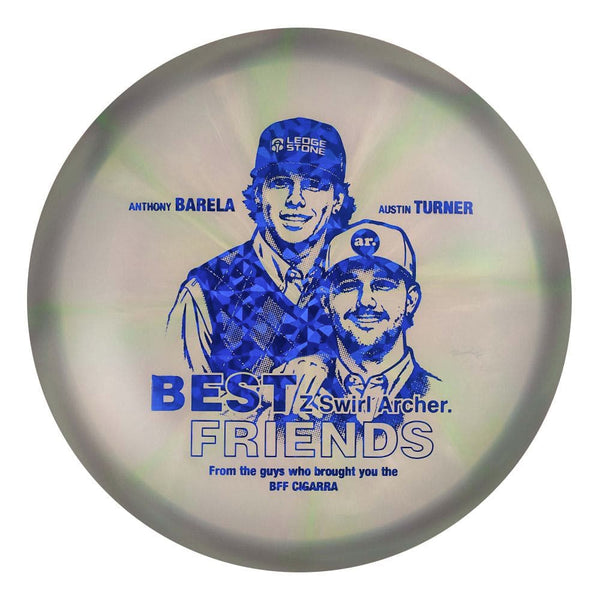 #54 EXACT DISC (Blue Dark Shatter) 175-176 BFF Z Swirl Archer (Anthony Barela & Austin Turner)