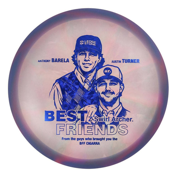 #55 EXACT DISC (Blue Dark Shatter) 175-176 BFF Z Swirl Archer (Anthony Barela & Austin Turner)