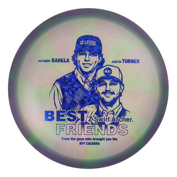 #59 EXACT DISC (Blue Dark Shatter) 175-176 BFF Z Swirl Archer (Anthony Barela & Austin Turner)