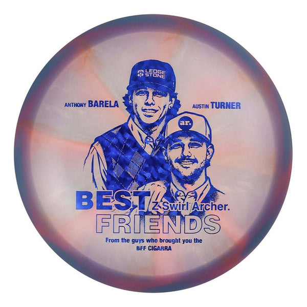 #62 EXACT DISC (Blue Dark Shatter) 175-176 BFF Z Swirl Archer (Anthony Barela & Austin Turner)