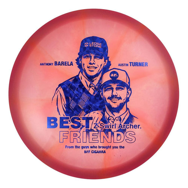#64 EXACT DISC (Blue Dark Shatter) 175-176 BFF Z Swirl Archer (Anthony Barela & Austin Turner)