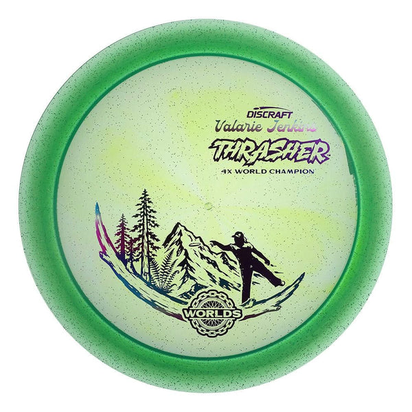 #6 Green (RANDOM FOIL) 173-174 Valarie Jenkins Z Sparkle 2017 TS Plastic Thrasher Detroit 26