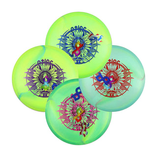 #2 ESP Swirl Sting (Green Disc) 175-176 Paige Shue Overstamped Discs