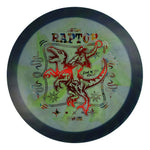 #102 Blue Rim (Red Linear Holo/Wonderbread) 173-174 Tour Championships Z Swirl Fuzed Raptor with Solid ESP Rim