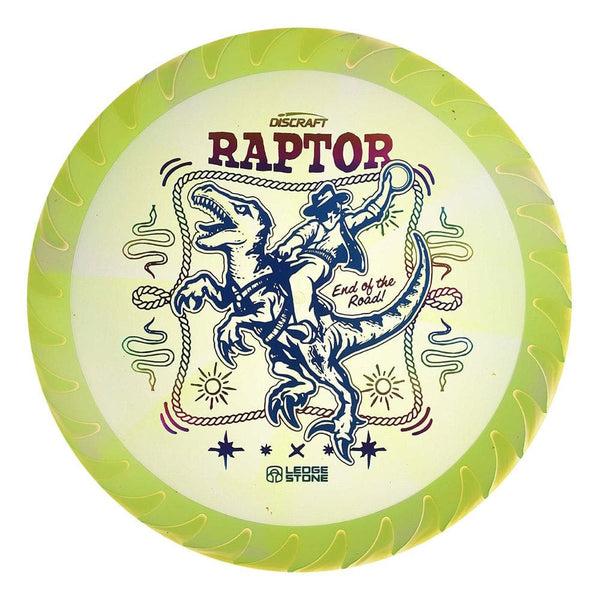 #104 White Rim (Blue Metallic/Rainbow) 173-174 Tour Championships Z Swirl Fuzed Raptor with Solid ESP Rim