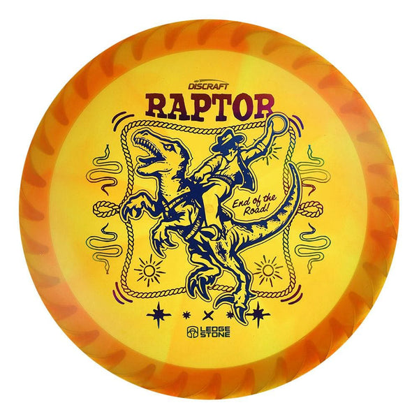 #105 White Rim (Blue Metallic/Rainbow) 173-174 Tour Championships Z Swirl Fuzed Raptor with Solid ESP Rim