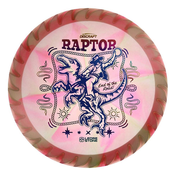 #111 White Rim (Blue Metallic/Rainbow) 173-174 Tour Championships Z Swirl Fuzed Raptor with Solid ESP Rim
