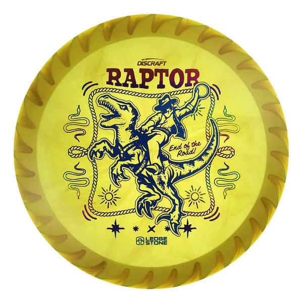 #112 White Rim (Blue Metallic/Rainbow) 173-174 Tour Championships Z Swirl Fuzed Raptor with Solid ESP Rim