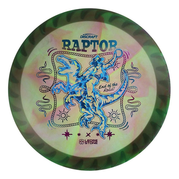 #117 White Rim (Blue Pebbles/Winter Sunset) 173-174 Tour Championships Z Swirl Fuzed Raptor with Solid ESP Rim