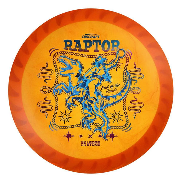 #120 White Rim (Blue Pebbles/Winter Sunset) 173-174 Tour Championships Z Swirl Fuzed Raptor with Solid ESP Rim