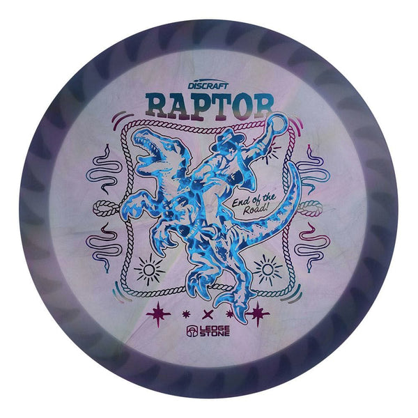 #121 White Rim (Blue Pebbles/Winter Sunset) 173-174 Tour Championships Z Swirl Fuzed Raptor with Solid ESP Rim