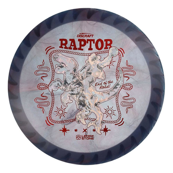 #122 White Rim (Money/Red Metallic) 173-174 Tour Championships Z Swirl Fuzed Raptor with Solid ESP Rim