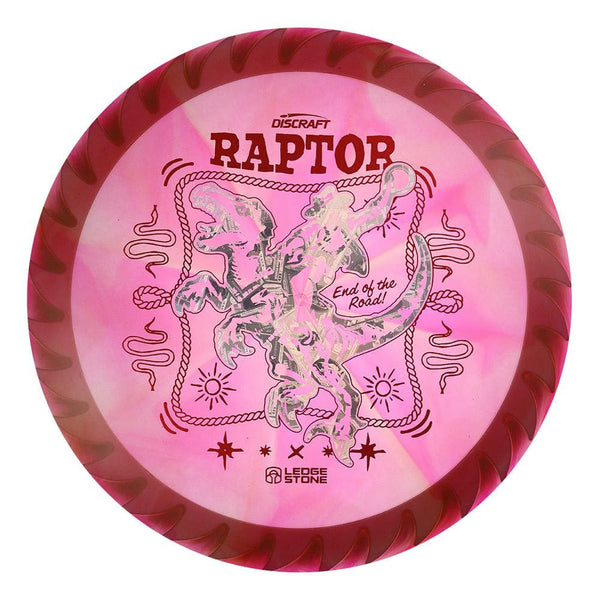 #123 White Rim (Money/Red Metallic) 173-174 Tour Championships Z Swirl Fuzed Raptor with Solid ESP Rim